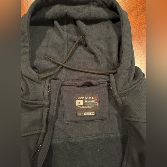 New Carhartt FR Flame Water Resistant Relaxed Fit Fleece Full Zip Jacket For Men - Picture 4 of 8